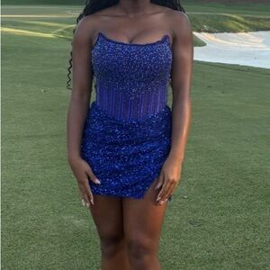 Royal Blue Homecoming Dress